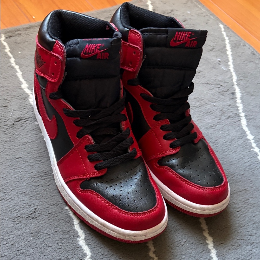 Nike Air Jordan Red and Black Sneakers
